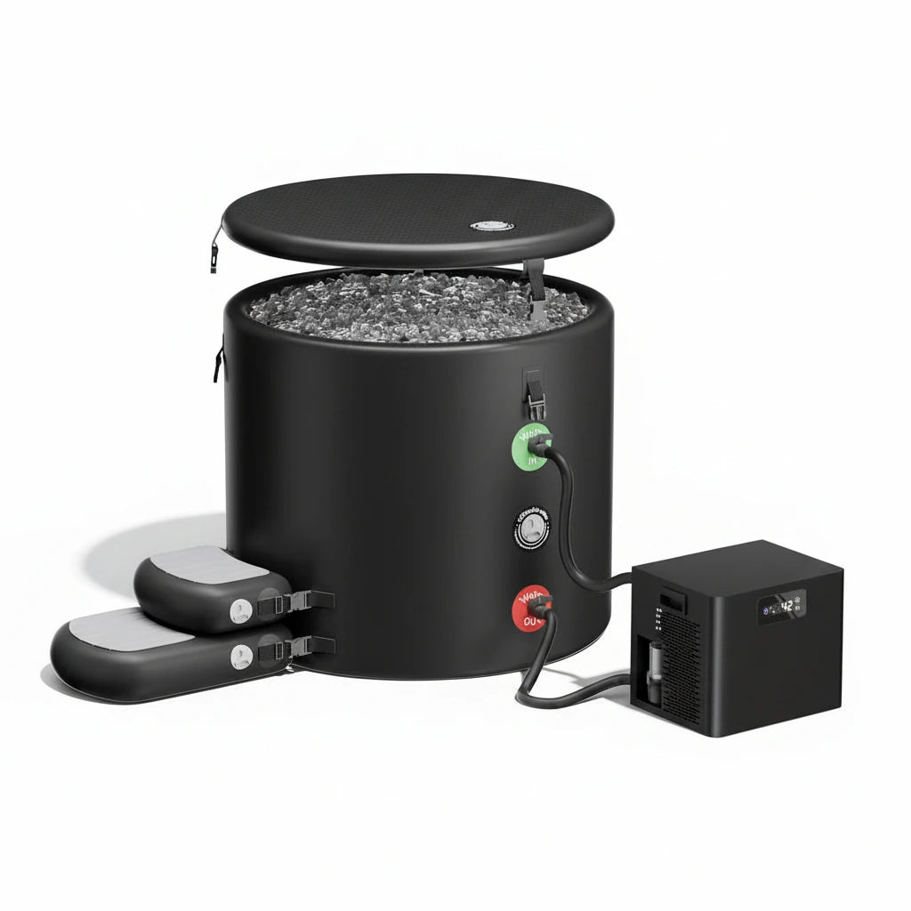 1/3 HP Ice Bath Chiller & 120 Gal Cold Plunge Tub Kit