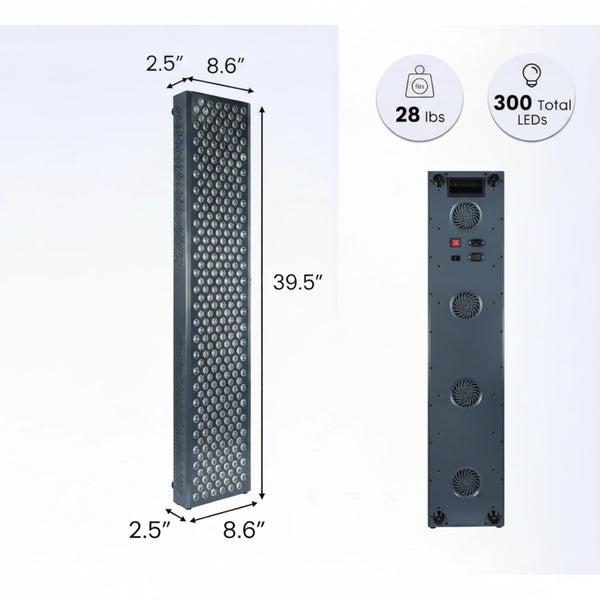 Hooga ULTRA1500 Full-Body Red Light Therapy Panel – Quad Chip